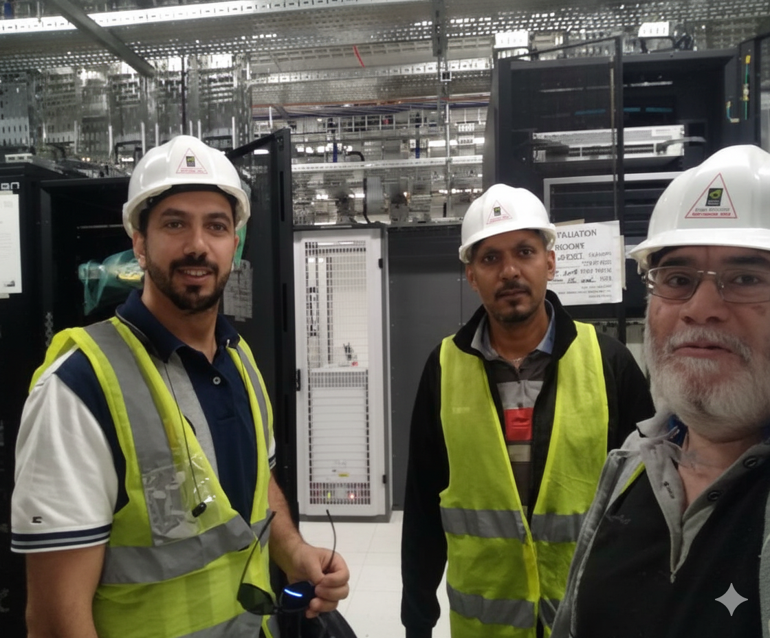 Telecom engineers team